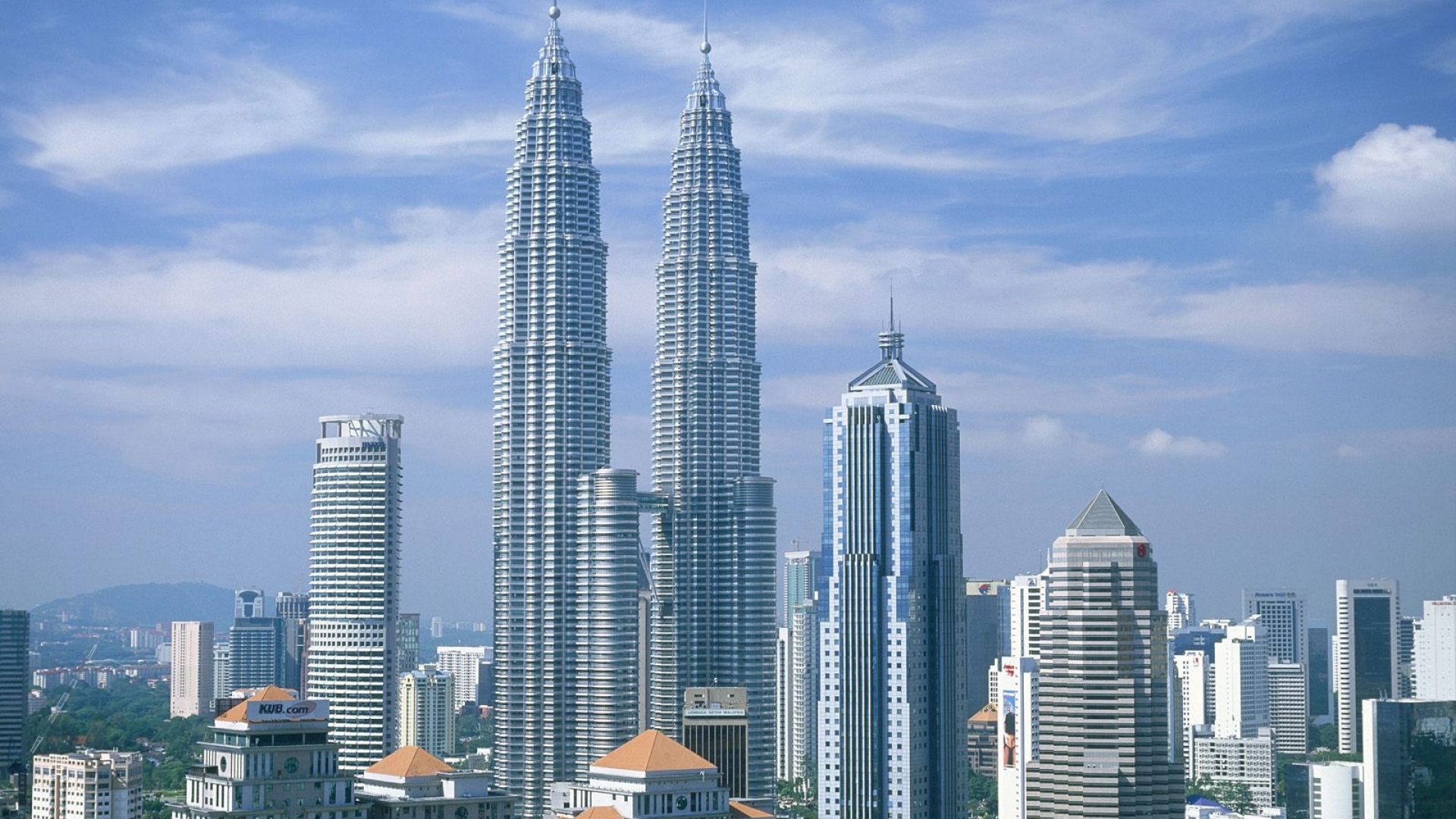 Malaysia Building White Stone Sky Skyscrapers 694 1920x1080